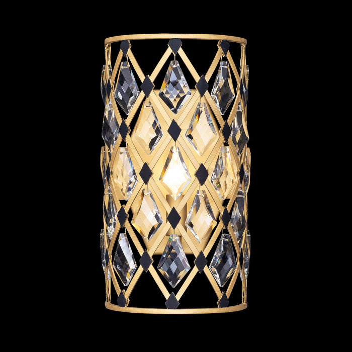 Varaluz - 345W01FGMB - One Light Wall Sconce - Windsor - French Gold/Matte Black