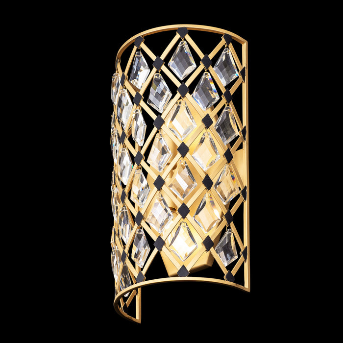 Varaluz - 345W02FGMB - Two Light Wall Sconce - Windsor - French Gold/Matte Black