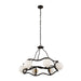 Varaluz - 374C06CBFG - Six Light Chandelier - Black Betty - Carbon/French Gold