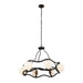 Varaluz - 374C06CBFG - Six Light Chandelier - Black Betty - Carbon/French Gold