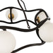 Varaluz - 374C06CBFG - Six Light Chandelier - Black Betty - Carbon/French Gold