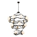 Varaluz - 374C18CBFG - 18 Light Chandelier - Black Betty - Carbon/French Gold