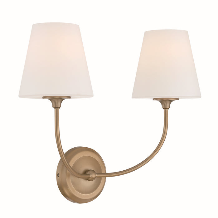 Crystorama - 2442-OP-VG - Two Light Wall Sconce - Sylvan - Vibrant Gold