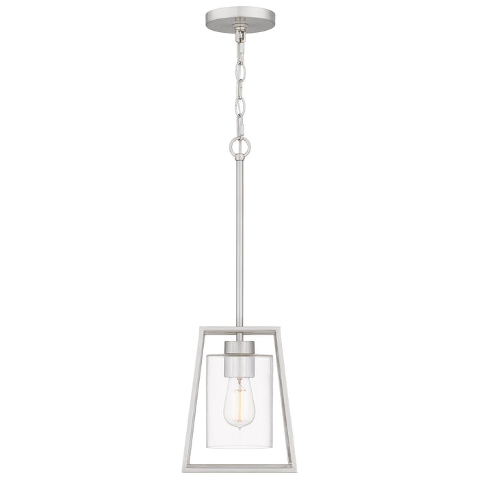 Quoizel - PRC1508BN - One Light Mini Pendant - Prescott - Brushed Nickel