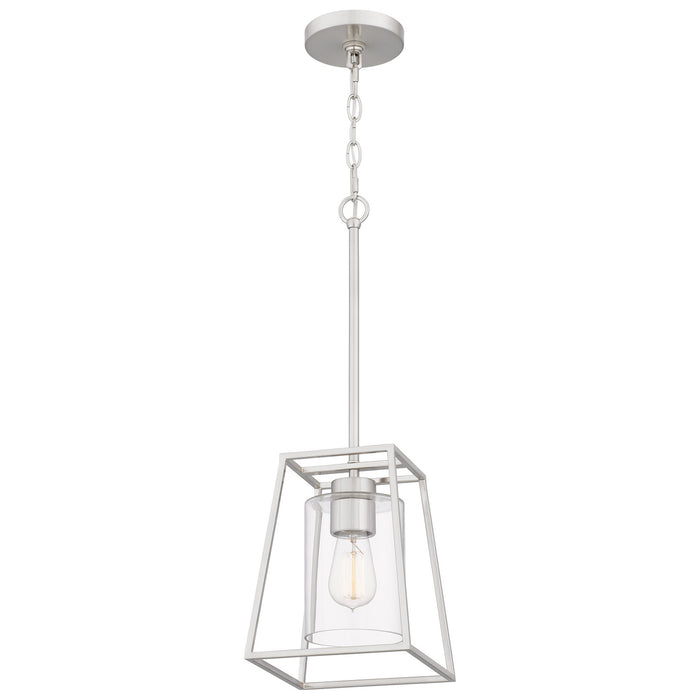 Quoizel - PRC1508BN - One Light Mini Pendant - Prescott - Brushed Nickel