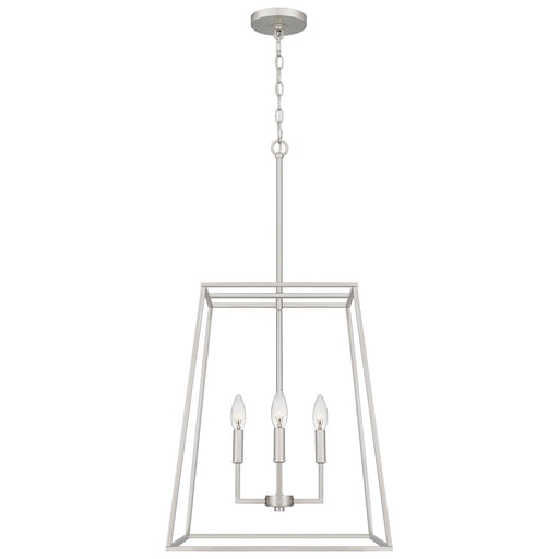 Quoizel - PRC2818BN - Four Light Pendant - Prescott - Brushed Nickel