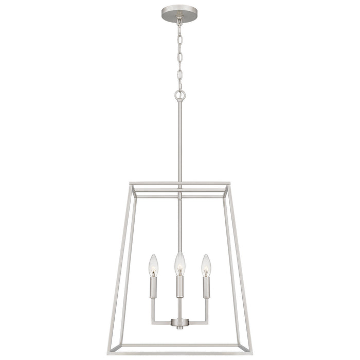 Quoizel - PRC2818BN - Four Light Pendant - Prescott - Brushed Nickel