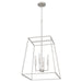 Quoizel - PRC2818BN - Four Light Pendant - Prescott - Brushed Nickel