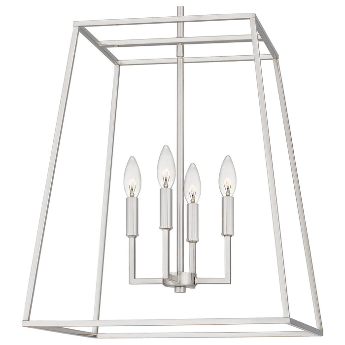 Quoizel - PRC2818BN - Four Light Pendant - Prescott - Brushed Nickel