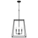 Quoizel - PRC2818MBK - Four Light Pendant - Prescott - Matte Black