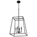 Quoizel - PRC2818MBK - Four Light Pendant - Prescott - Matte Black