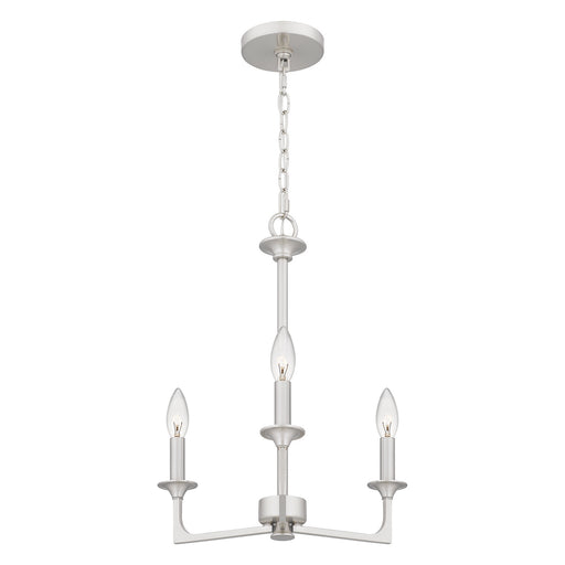 Quoizel - PRC5016BN - Three Light Chandelier - Prescott - Brushed Nickel