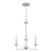 Quoizel - PRC5016BN - Three Light Chandelier - Prescott - Brushed Nickel