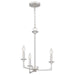 Quoizel - PRC5016BN - Three Light Chandelier - Prescott - Brushed Nickel