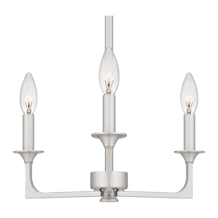 Quoizel - PRC5016BN - Three Light Chandelier - Prescott - Brushed Nickel