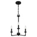 Quoizel - PRC5016MBK - Three Light Chandelier - Prescott - Matte Black