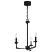 Quoizel - PRC5016MBK - Three Light Chandelier - Prescott - Matte Black