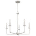 Quoizel - PRC5026BN - Five Light Chandelier - Prescott - Brushed Nickel