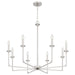 Quoizel - PRC5032BN - Eight Light Chandelier - Prescott - Brushed Nickel