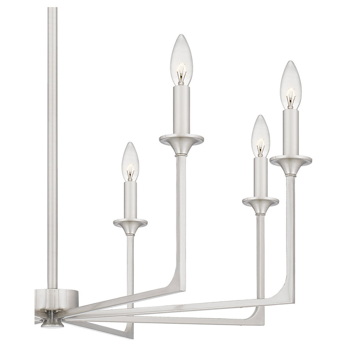 Quoizel - PRC5032BN - Eight Light Chandelier - Prescott - Brushed Nickel