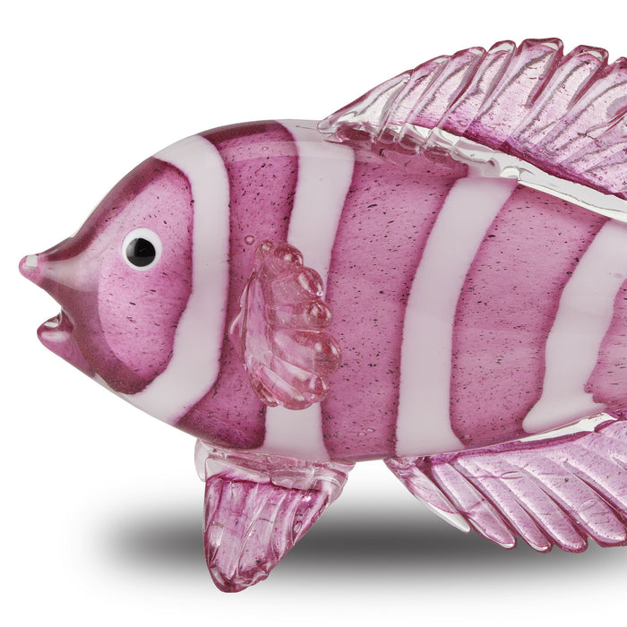 Currey and Company - 1200-0563 - Fish Set of 2 - Rialto - Pink/White