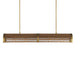 Currey and Company - 9000-0967 - Five Light Chandelier - Woodbine - Chestnut/Brass