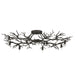 Currey and Company - 9000-0981 - Ten Light Semi-Flush Mount - Rainforest - Rustic Bronze