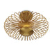 Currey and Company - 9000-0985 - LED Semi-Flush Mount - Sheereen - Contemporary Gold Leaf/ Contemporary Gold