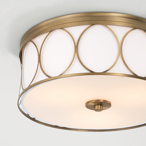 Capital Lighting - 225131AD-683 - Three Light Flush Mount - Rylann - Aged Brass