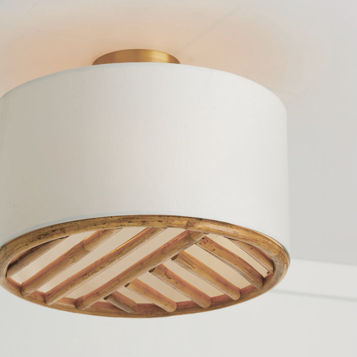 Capital Lighting - 247431MA - Three Light Semi-Flush Mount - Soleil - Matte Brass