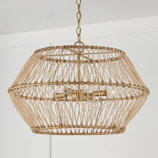 Capital Lighting - 344142MA - Four Light Pendant - Wren - Matte Brass