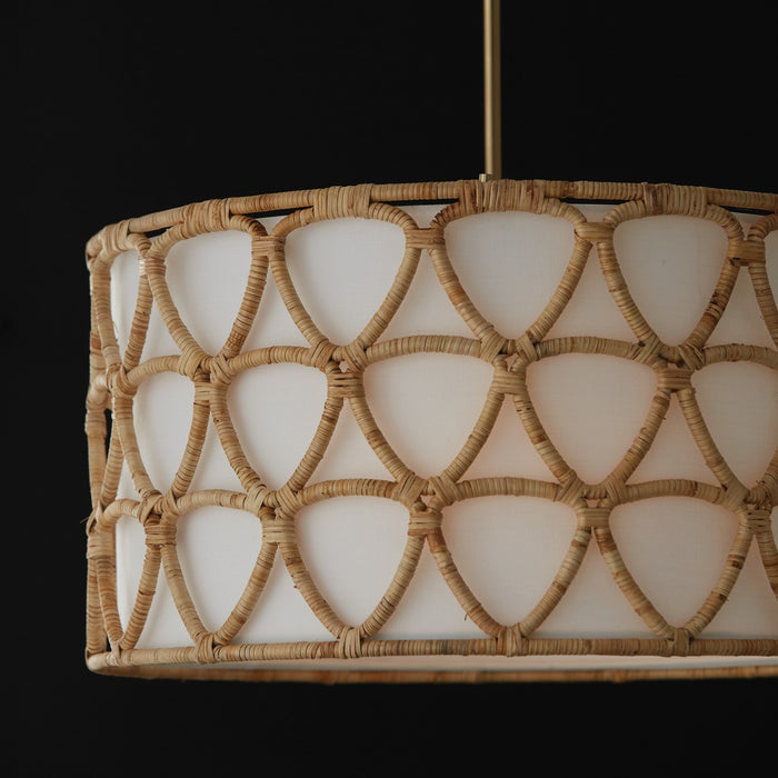 Capital Lighting - 347241MA - Four Light Pendant - Tulum - Matte Brass