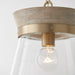 Capital Lighting - 347311WS - One Light Pendant - Finn - White Wash and Matte Brass