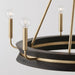 Capital Lighting - 447361KR - Six Light Chandelier - Finn - Black Stain and Matte Brass