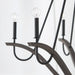 Capital Lighting - 447662CK - Six Light Chandelier - Clive - Carbon Grey and Black Iron