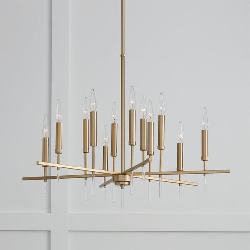 Capital Lighting - 449301MA - 12 Light Chandelier - Elora - Matte Brass