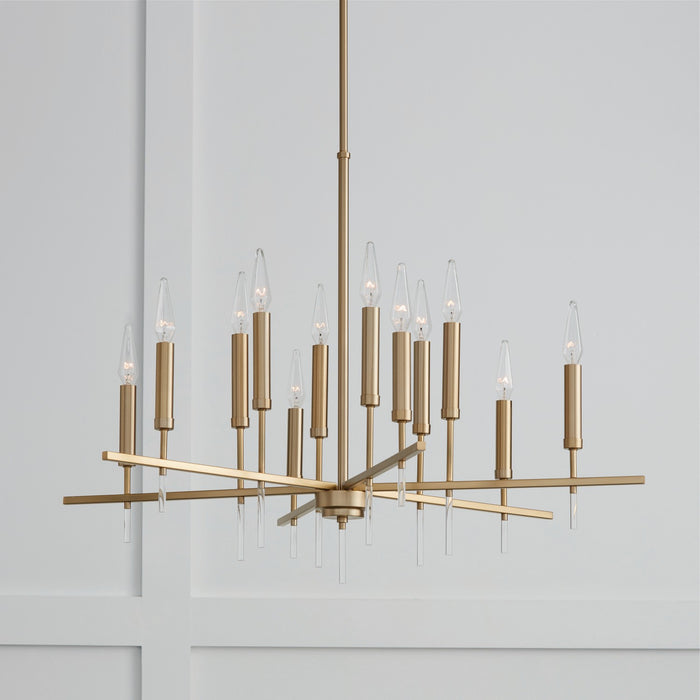 Capital Lighting - 449301MA - 12 Light Chandelier - Elora - Matte Brass