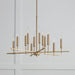 Capital Lighting - 449301MA - 12 Light Chandelier - Elora - Matte Brass