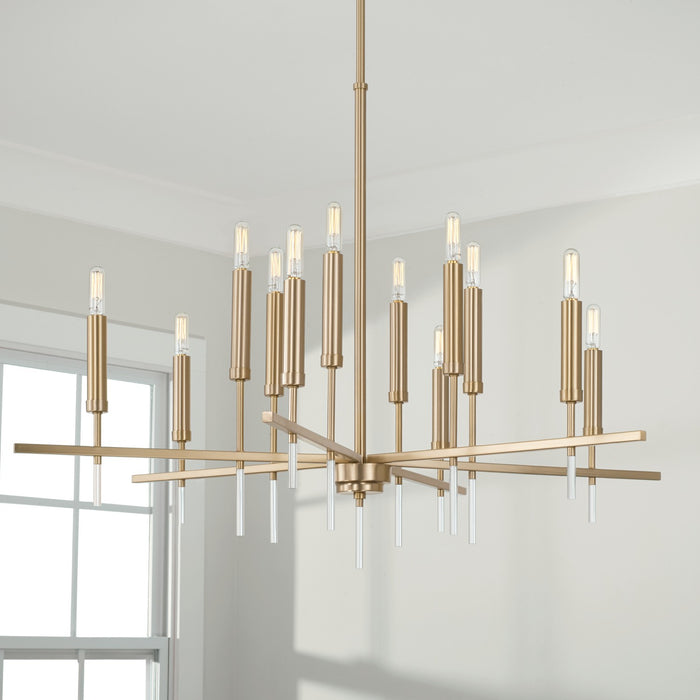 Capital Lighting - 449301MA - 12 Light Chandelier - Elora - Matte Brass