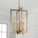 Capital Lighting - 549641AD - Four Light Foyer Pendant - Blake - Aged Brass