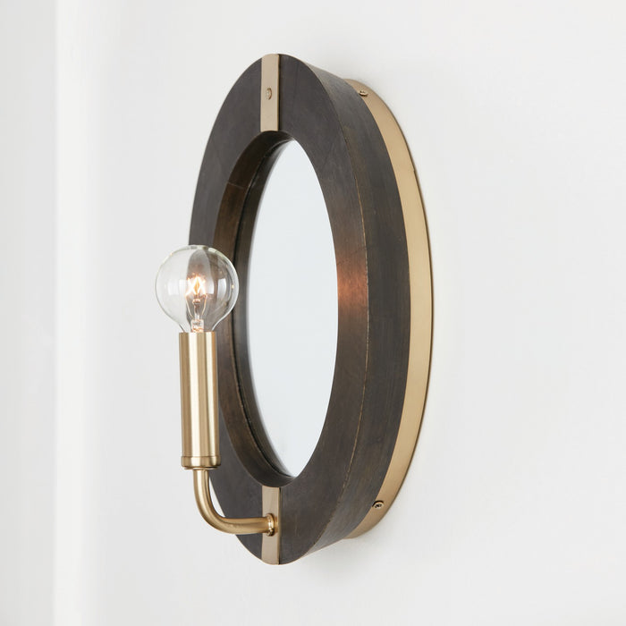 Capital Lighting - 647311KR - One Light Wall Sconce - Finn - Black Stain and Matte Brass