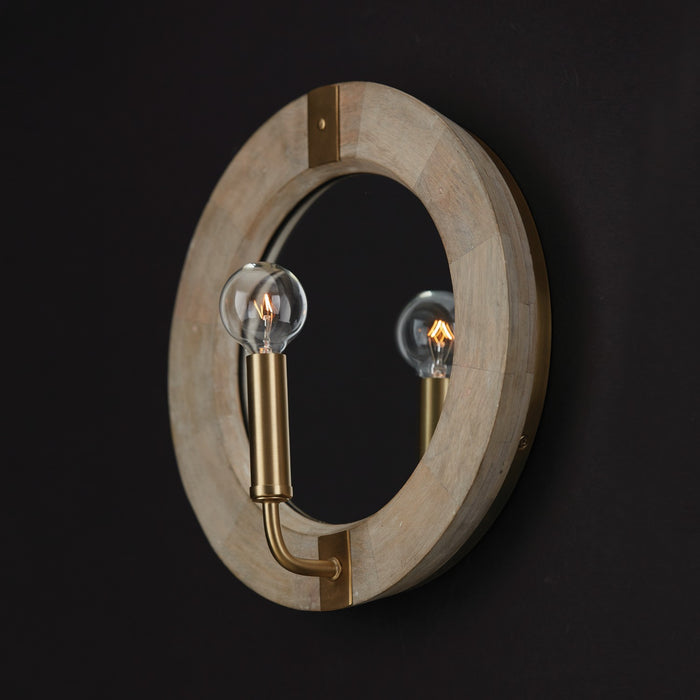 Capital Lighting - 647311WS - One Light Wall Sconce - Finn - White Wash and Matte Brass