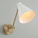 Capital Lighting - 650111AW - One Light Wall Sconce - Bradley - Aged Brass and White