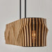 Capital Lighting - 844661WK - Six Light Island Pendant - Archer - Light Wood and Matte Black