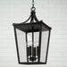 Capital Lighting - 947942BK - Four Light Outdoor Hanging Lantern - Adair - Black