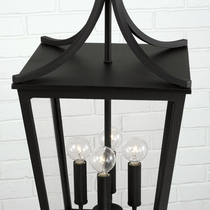 Capital Lighting - 947942BK - Four Light Outdoor Hanging Lantern - Adair - Black