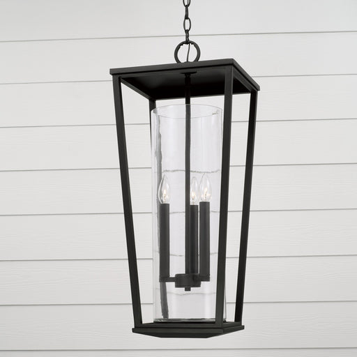 Capital Lighting - 948132BK - Three Light Outdoor Hanging Lantern - Elliott - Black