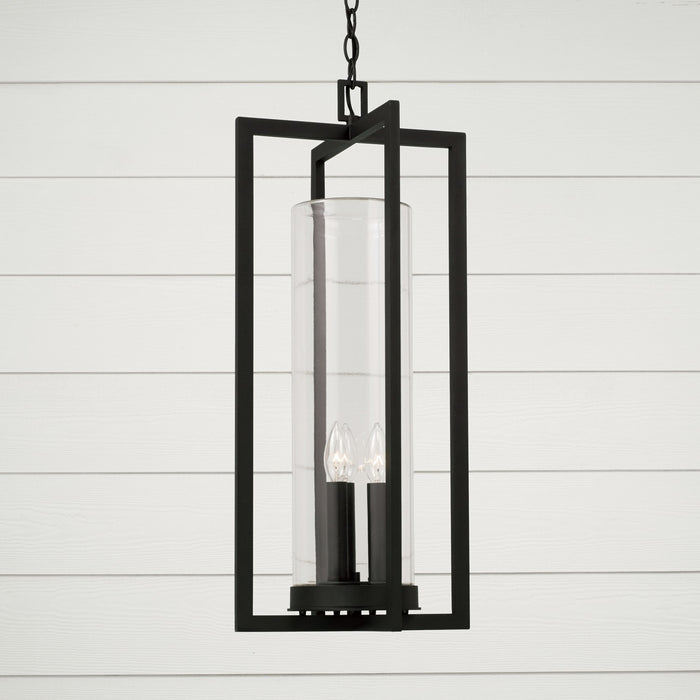 Capital Lighting - 948232BK - Three Light Outdoor Hanging Lantern - Kent - Black