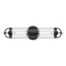 Alora - EW461102BKCB - Two Light Outdoor Wall Lantern - Lancaster - Clear Bubble Glass/Textured Black