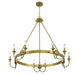 Savoy House - 1-2208-10-322 - Ten Light Chandelier - Sullivan - Warm Brass